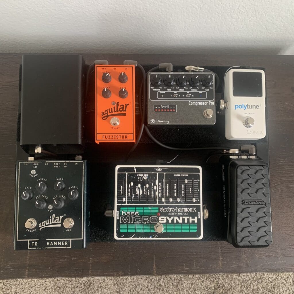 Mat Ogden's Worship Bass Pedalboard