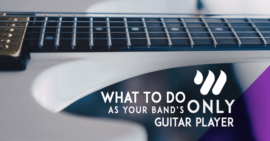 only electric guitarist in band